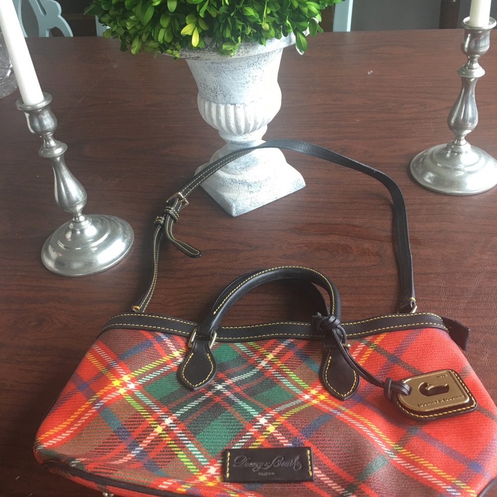 Plaid Dooney and Bourke handbag